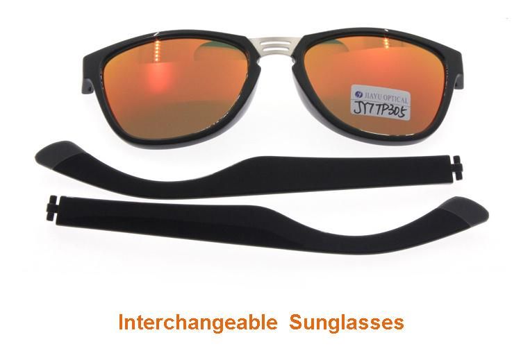 Design New Fashion Mirror Polarized UV400 Interchangeable Men Women Sunglasses