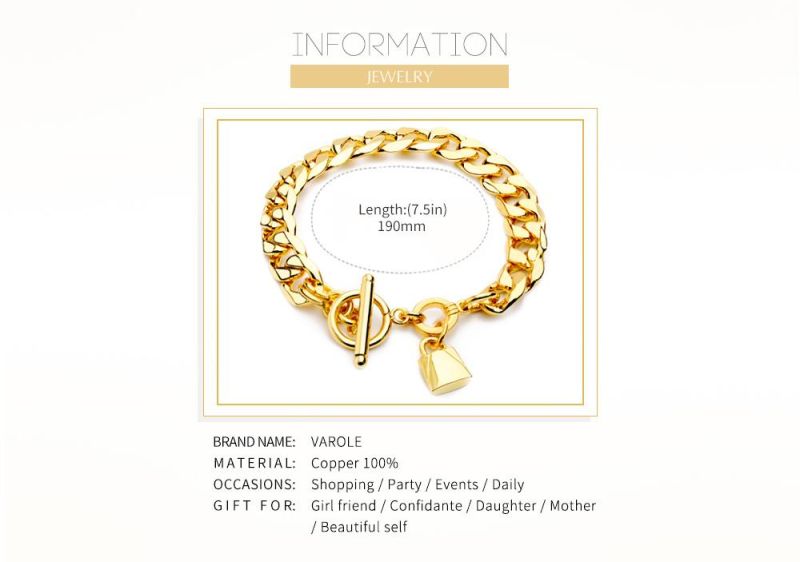 Gold Plated Tennis Cuban Link Chain Bracelet