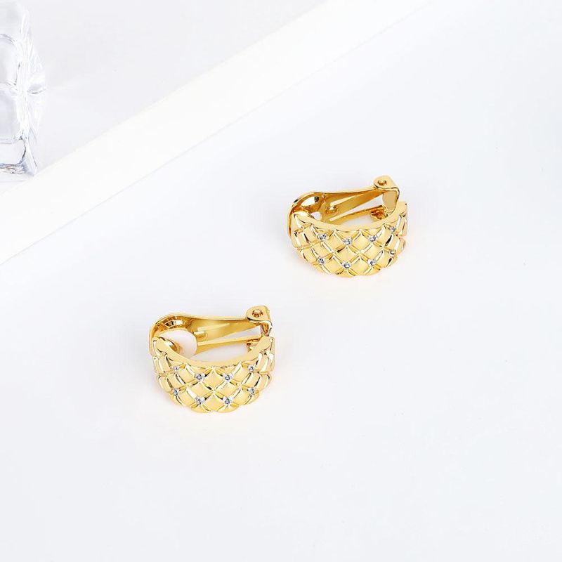 2021 Big Hoop Circle Twist Earrings Wholesale Gold Plated Mix Fine Line Woman Earrings