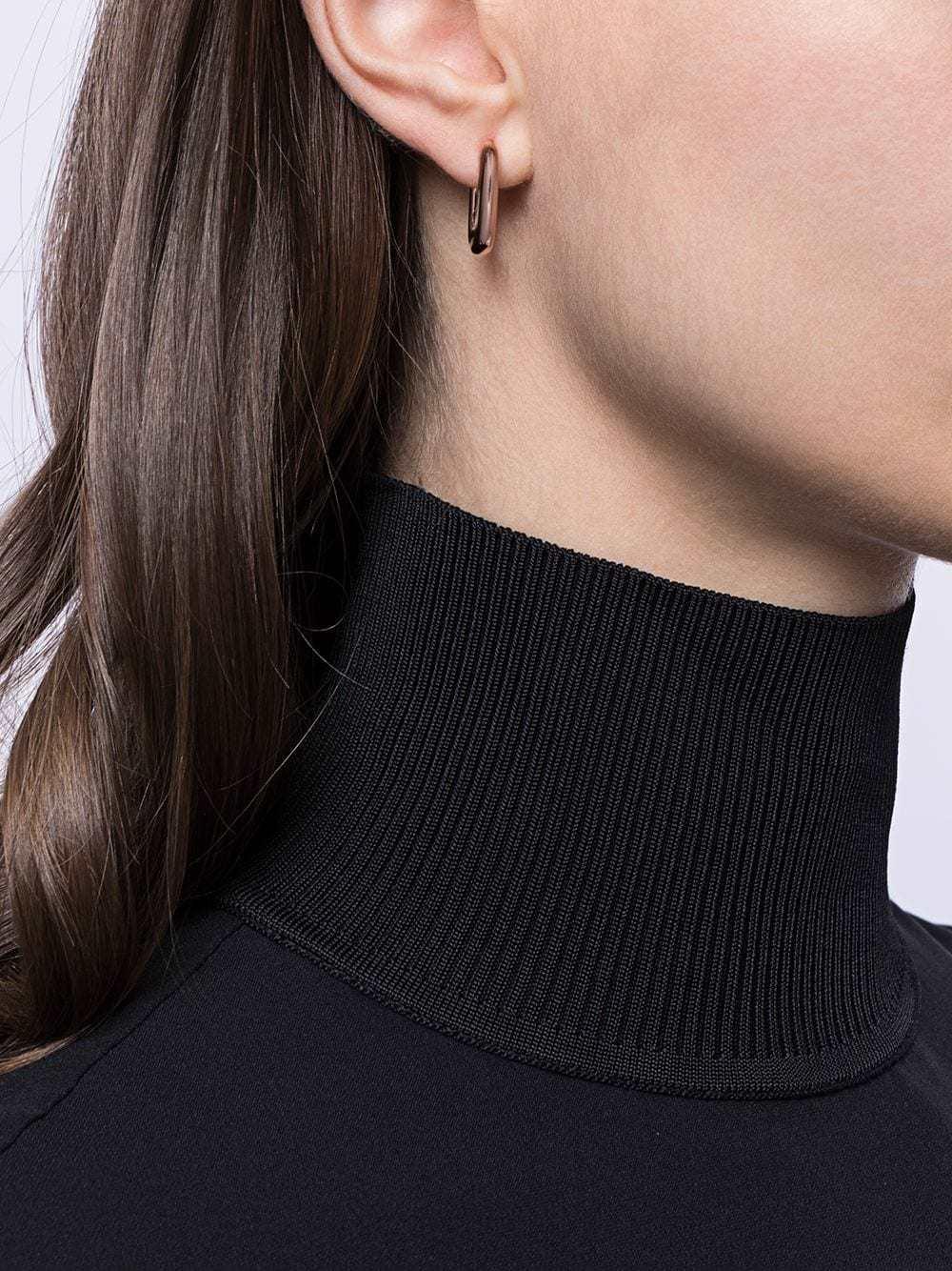Fashion Vintage Zirconia Geometric Locking Earrings Jewelry