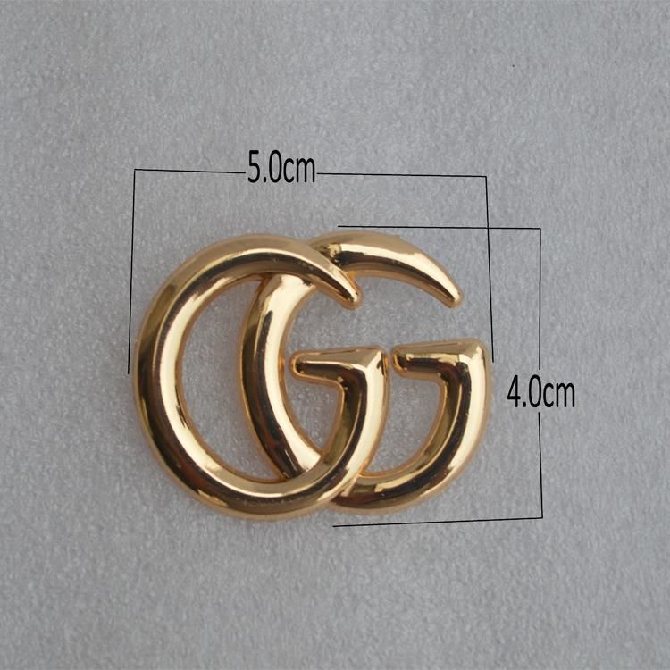 Exaggerated Metal Brooch Personality English Gold Silver Party Brooch