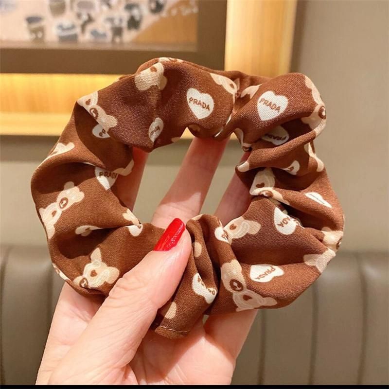 Factory Cute Teddy Bear Cat Scrunchies Hair Bands