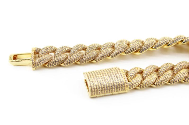 Classy Gold Chain Cuban Link Bracelet for Men