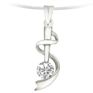Fashion Crystal Stainless Steel Pendant Jewelry (PZ8664)