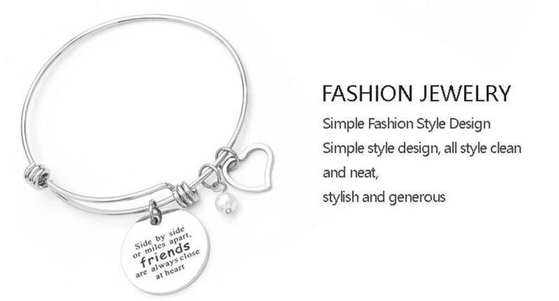 Charm Bracelet Teacher Gift Inspire Encourage Love Expandable Bangle