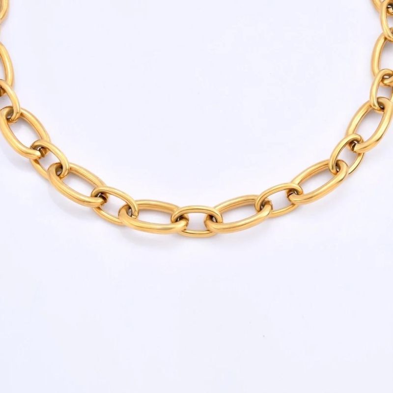 Fashionable Necklace Funcky Gold Plated Stainless Steel Non Fade Non Tarnished Jewelry Necklaces