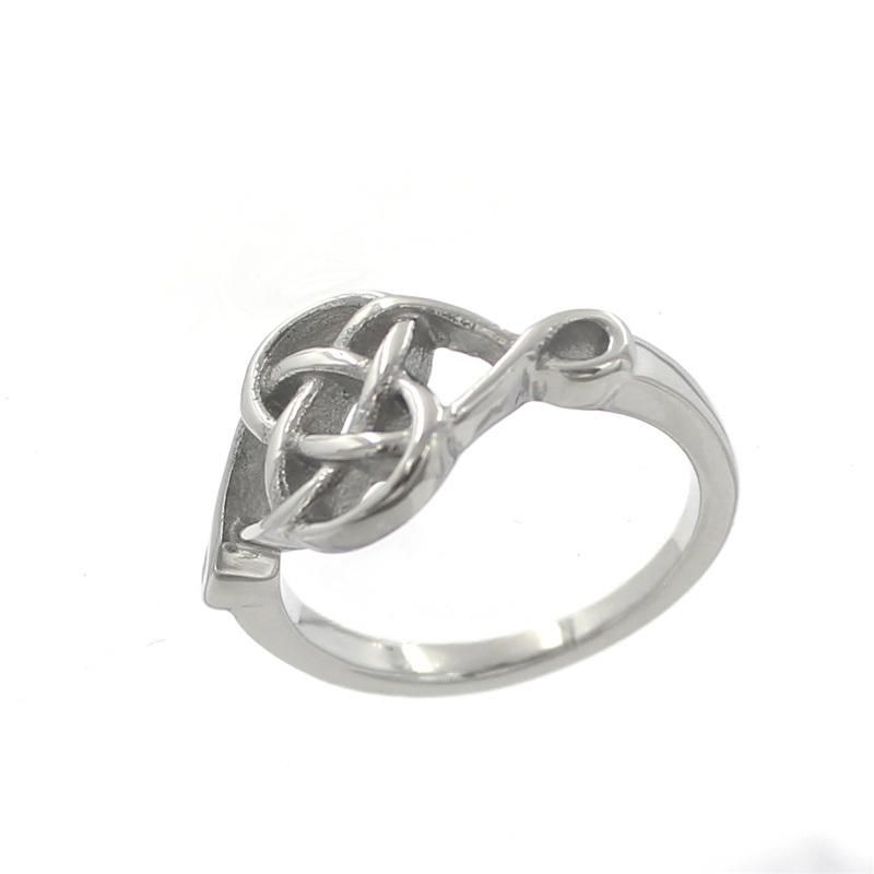 Customized 316 Stainless Steel Ring Jewelry Women Knot Ring