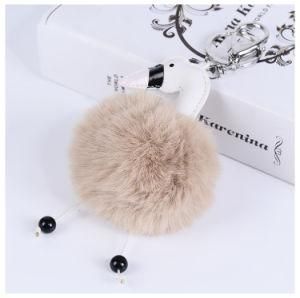China Supplier Furball Fashion Fur Ball Keychain Fur POM POM