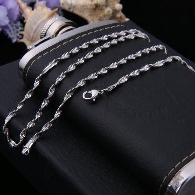 Wholesale for Jewelry Design Twisted Push Chain Necklace