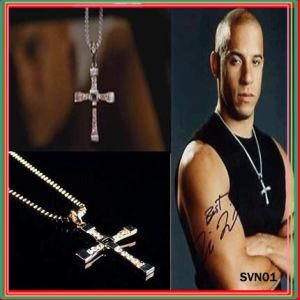 Mens Furious Toretto&quot;S Cross Pendant Necklace