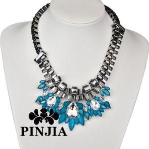 Chunky Clear Crystal Statement Necklace Imitation Jewelry