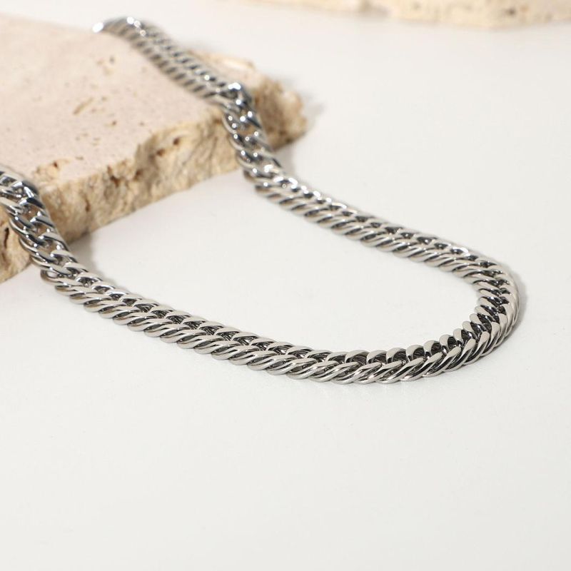 316L Stainless Steel Hip Hop Chocker Necklace Custom Size Available