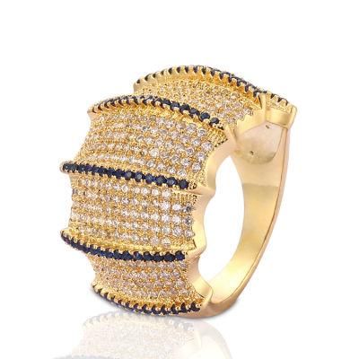 18K Gold Plated Fashion Jewelry Wedding Engagement Stainless Steel Silver Man Finger Rings Design
