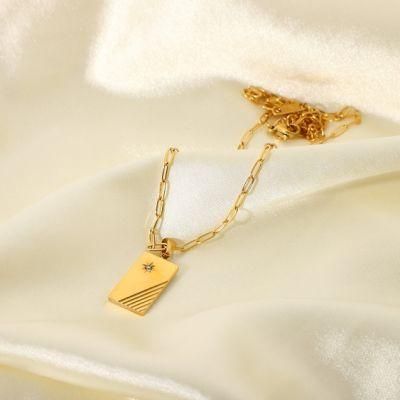 Manufacturer Custom Jewelry High Quality Waterproof Non Tarnish Necklace Women Man Chain 18K Gold Plated jewellery