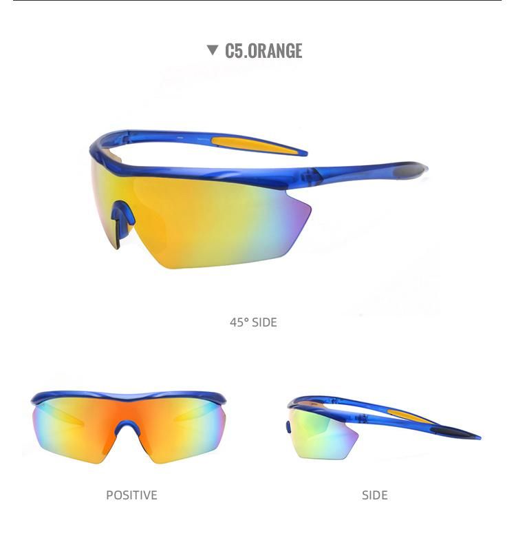 2022 Fashion Sport Sunglasses for Man Half Rim Cycling Sunglasses Promotion Factory Directly Glasses for Outdoor Sports with Nose Pad