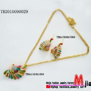 The Lastest Necklace Set Design with Multicolor Jewelry Set (TB2010090029)