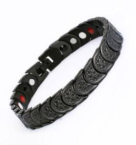 Logo Can Design Titanium Steel Scalar Energy Magnetic Bracelet with Best Price