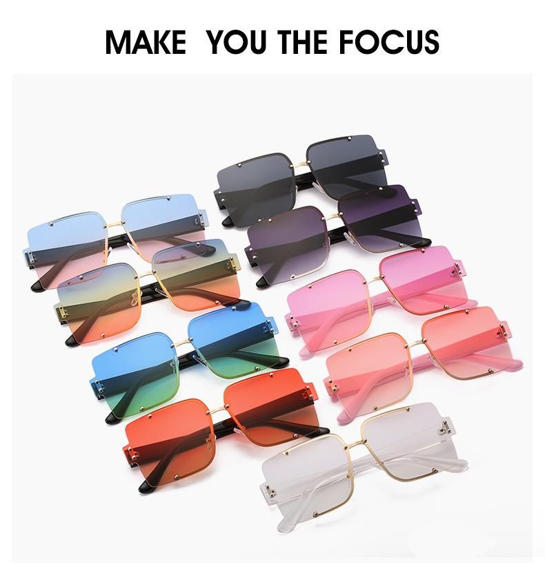 Colorful Color-Changing Metal Frame Sunglasses Beach Street Shot Travel Glasses