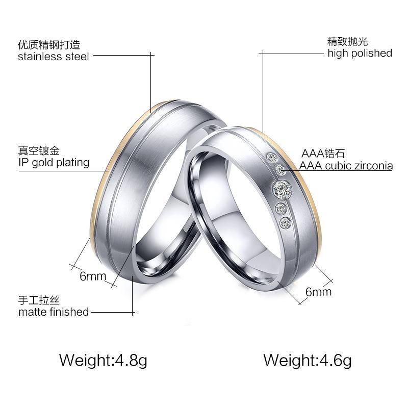 Custom Women′s Jewelry Ring Men′s Jewelry Ring Wedding Band