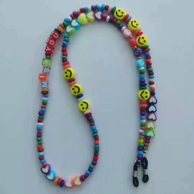 Eyeglass Chains for Women Colorful Beaded Sunglasses Chain Reading Eyeglasses Holder Strap Cord Lanyard Eyewear Retainer