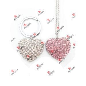 Customized Crystal Heart Shape Pendant for Keychain/Necklace (HSP60103)