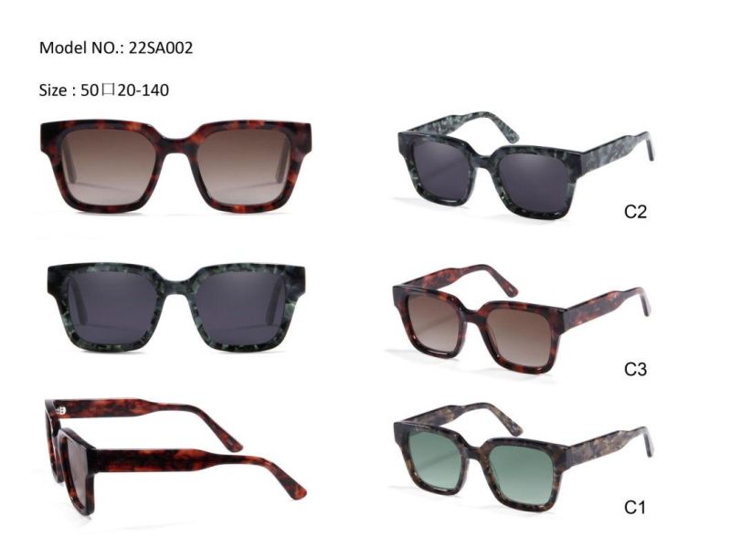Oversize Luxury Shades Famous Designer Rectangular Sunglasses Summer Element Acetate High Quality Cr39 Sunglasses Fast Delivery UV400 Sunglasses
