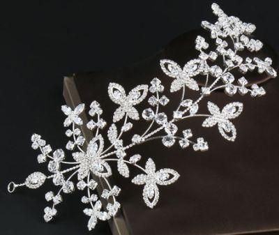 Bridal Wedding Crystal Rhinestone Hair Comb Hair Vines Headpiece.