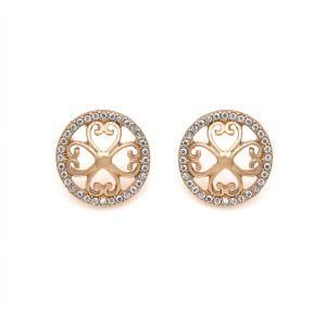 Women Fashion Accessories Imitation Jewelry Crystal Stone Gold Stud Earrings