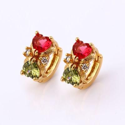 New Fashion Unique Design 18K Gold Plated Alloy Wedding Earring Wholesale Ear Drop