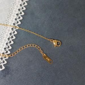 Mobius Curved Smile Arc Smile Face Necklace Clavicle Chain Gold-Plated Stainless Steel Twisted Long Bar Necklace