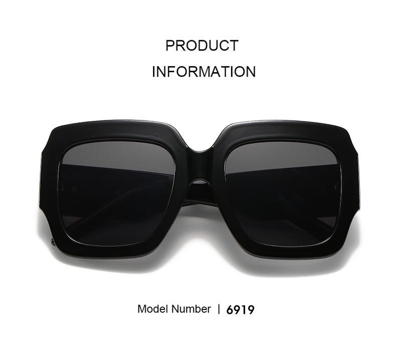 Color Sun Glasses Big Frame Sunglasses