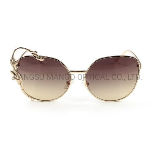 Gold Leaf Decorate Luxury Feeling Sunglasses