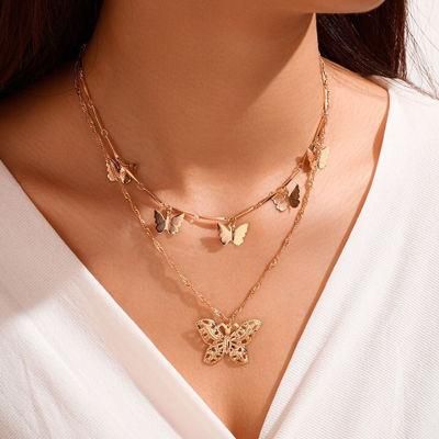 Women Promotional Gift Accessories Charm Choker Multilayer Pendant Necklace Jewelry