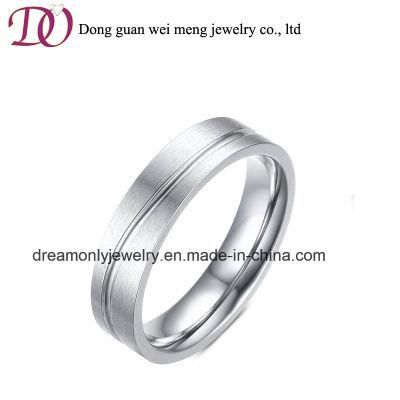 Rings Jewelry Women Wholesale Stainless Steel Simple Silver Wedding Ring Design
