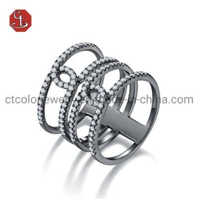 S925 Silver Simple Ring High Quality Micro Rings Jewelry for Men