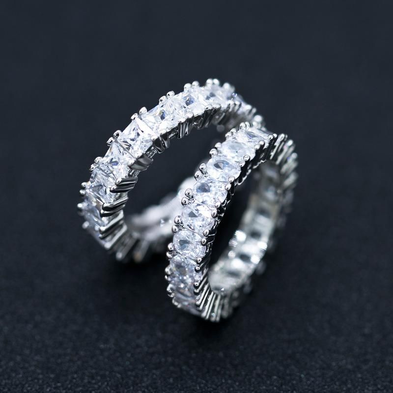 Luxury Zircon Ring Wedding Diamond Ring Birthday Gift