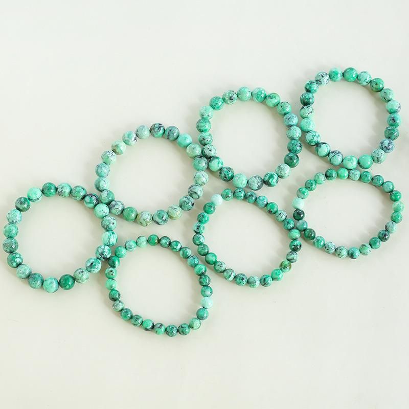 Fashion Jewelry Natural Crystal Phosphorite Bracelets Round Beads Bracelets