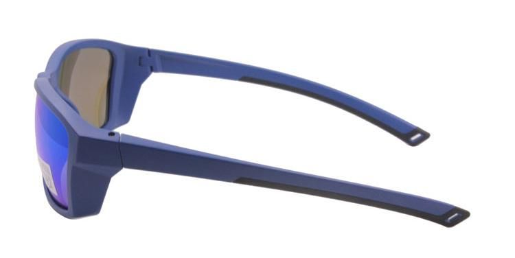Custom Outdoor Blue Mirror Lens Polarized Fashion Sunglasses for Men