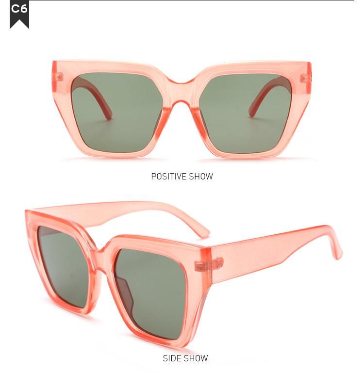 2022 Fashion New Big Frame Cat Eye Wholesale Sun Glasses High Quality Sunglasses for Women