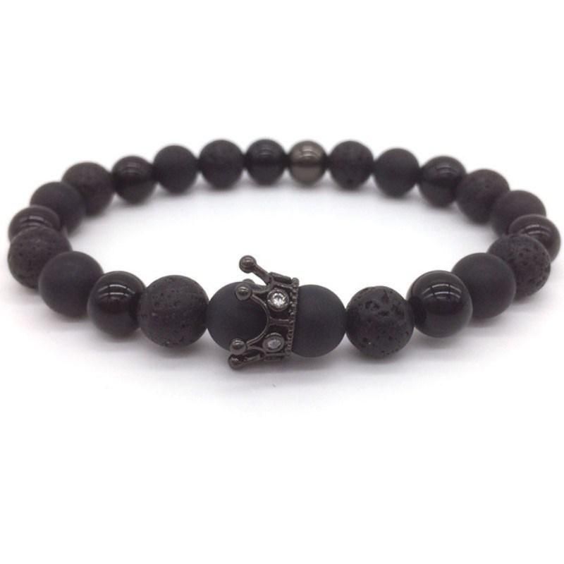 Promotion Gift Crown Men Beads Bracelet Men Bracelets