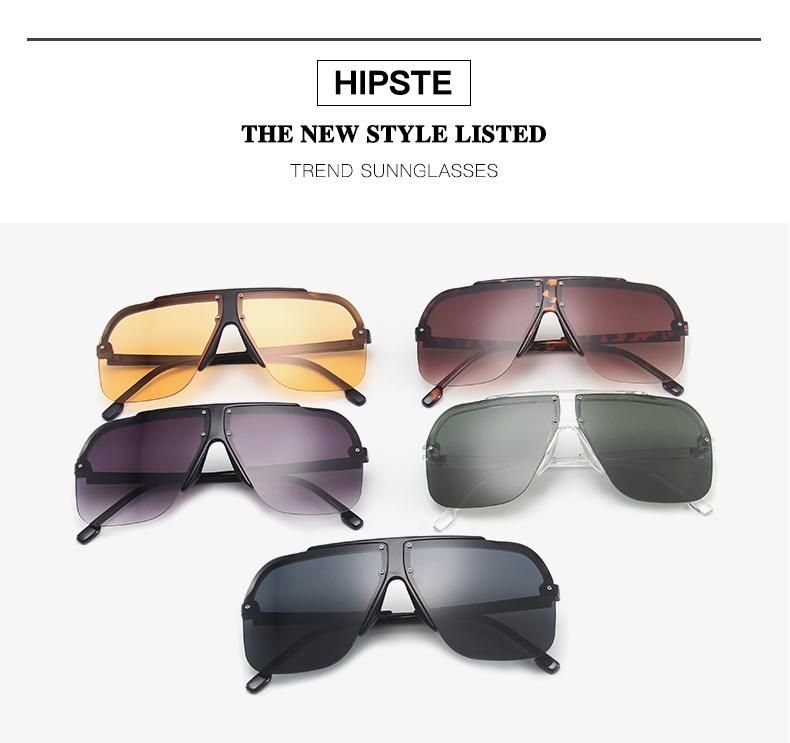 Retro Big Frame Glasses Retro Sunglasses Bright Black Sunglasses