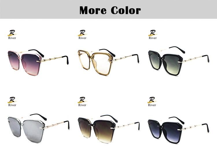 Fashion Light Transparent PC Frame Women Ready Sunglasses