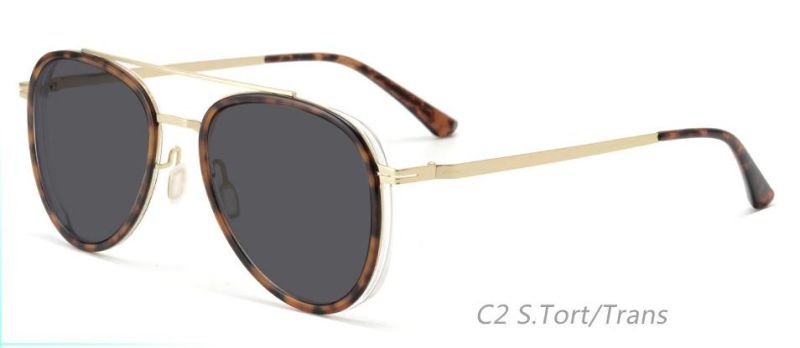 UV Protection Coating Polarized Lens Sunglasses for Men/Women; Vintage/Classic/Elegant Light Frame; HD Pilot Lenses; Golf/Driving/Fishing
