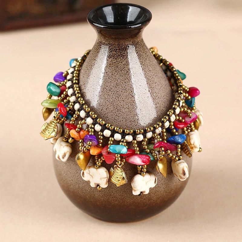 Wholesale Fashion Jewelry Turquoise Bohemian Style Elephant Bracelet