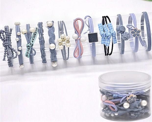 12PS/Set Hair Ring Colorful Rubber Band Sweet Head Rope