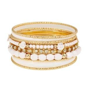 Designer Bohemian White Multilayer Beads Bracelet Bangles Jewelry for Women Spring 2017 Gift Pulseras Mujer Wrist Band