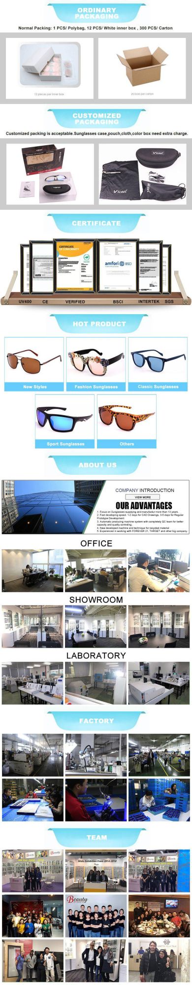 2018 Hot Selling Fashion Sunglasses with PC and Metal