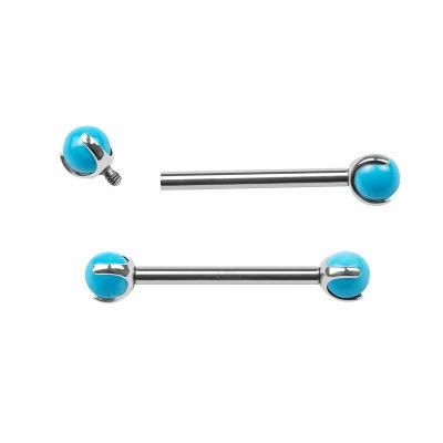 Eternal Metal ASTM F136 Titanium Internally Threaded Plain Ball Nipple Ring Jewelry Piercing