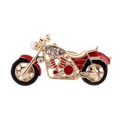 2021 Fashion Oil Drop Diamond-Encrusted Motorcycle Brooch