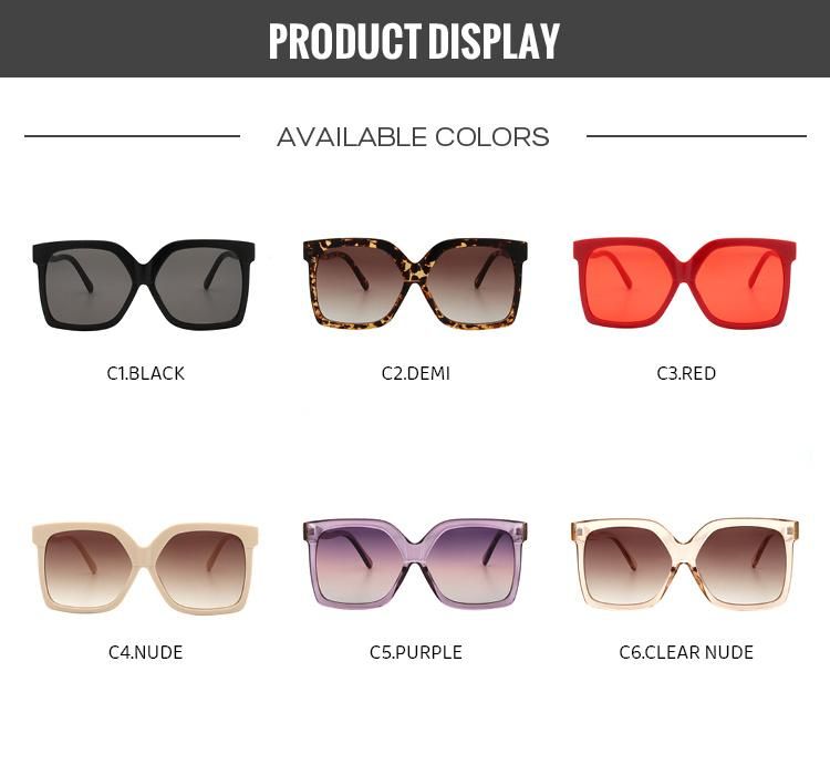 2022 Trendy Luxury Large Square UV Protction Vintage Leopard Design Sunglasses for Unisex